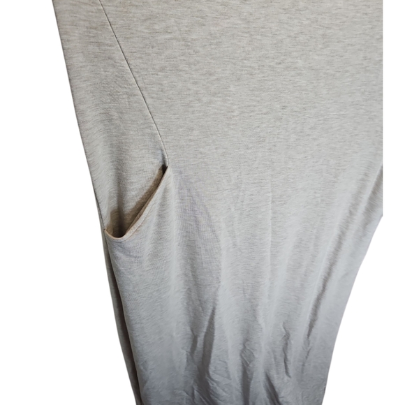 Pure Jill J. Jill Luxe Tencel Beige Sleeveless French Terry Maxi Dress Tall XL - Picture 3 of 14